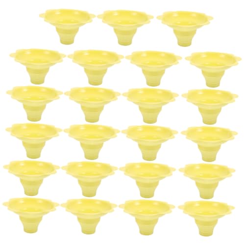 LRXIYODE 100個 使い捨てフラワー形状雪?杯 透明デザートカップ ヨーグルトやアイスクリーム用 多用途ドリップトレイ対応 かき氷やスムージ