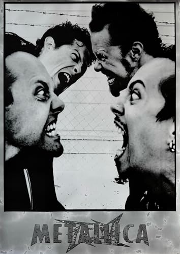 Poster Metallica 60x84 cm - Affiche de musique grand format pour décoration murale rock