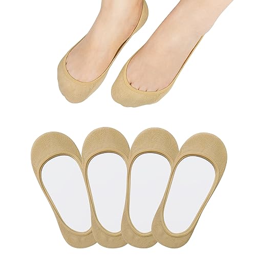 Image of Jane Stone No Show Socks Women - Non Slip Hidden for Flats Boat Invisible Ultra Low Cut Liner Socks(Size 5-8 /9-11)