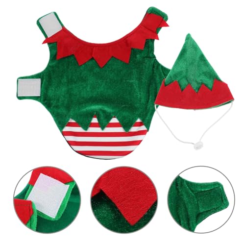 Disfraz de Navidad para Cachorro Verde para Perro Talla S miniatura 5