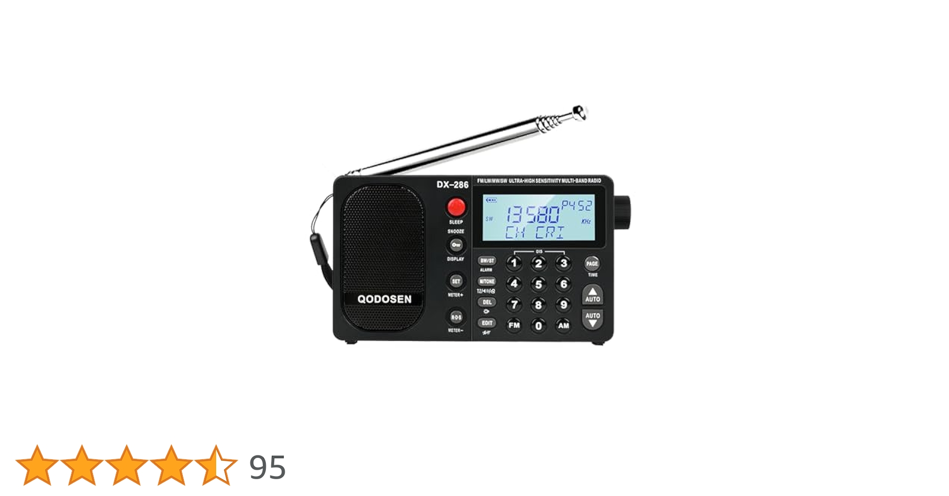 Amazon.co.jp: QODOSEN DX-286 ポータブル短波ラジオ AM FM LW