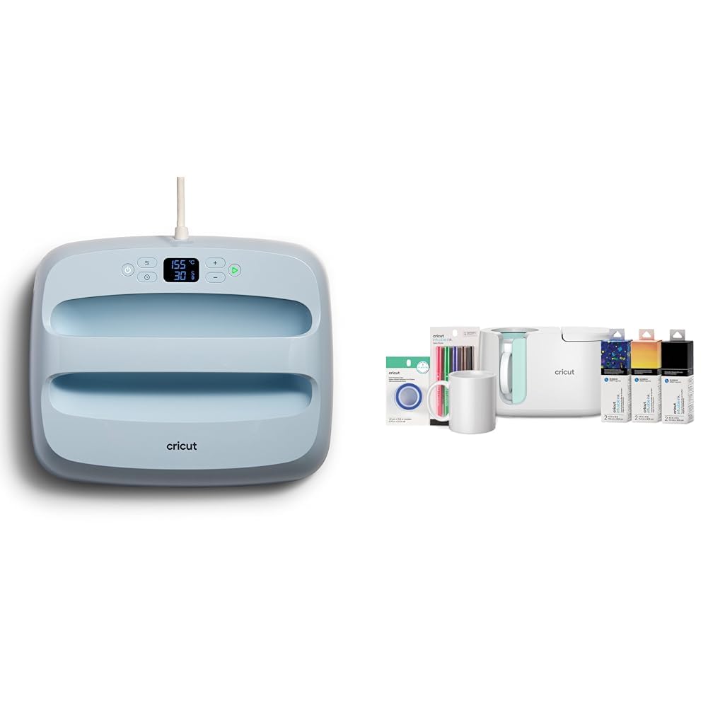 Presse à chaud Cricut EasyPress 3 connectée pour personnaliser vos vêtements et tasses à la maison