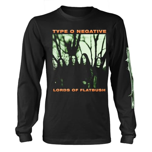 T-shirt manches longues Type O Negative noir pour concert de rock taille L
