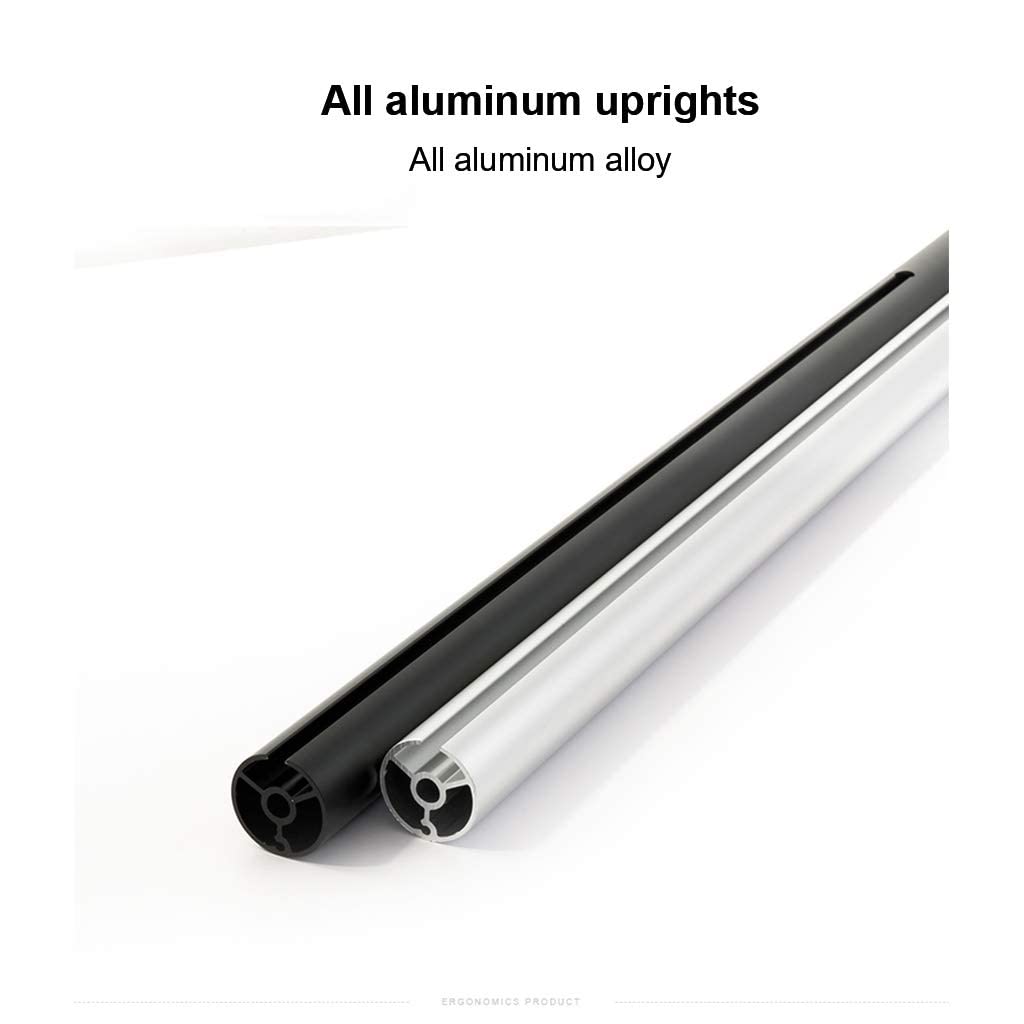 Support de Sol Support de Sol réglable en Hauteur Support en Alliage d'aluminium pour Smartphone/Tablette et Toutes Les tablettes de 4 à 14 Pouces Convient pour Bureau/Salon/Table de Chevet