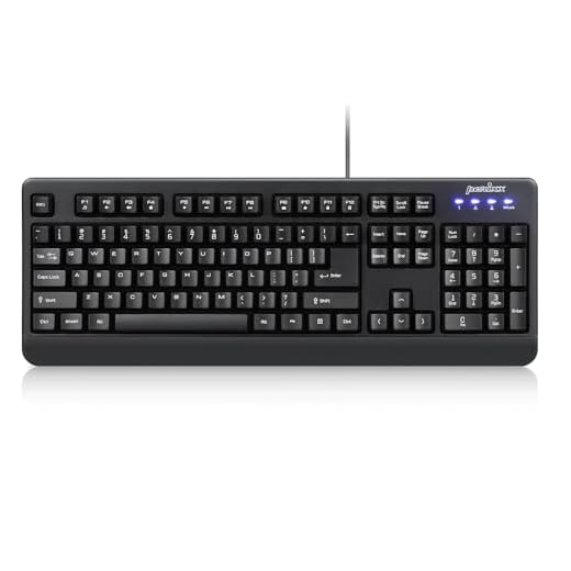 Perixx Periboard Wired Waterproof USB Keyboard Certified with IP 65, Black (11364)
