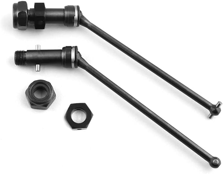 Eje de transmisión de Metal CVD EA1061 para JLB Racing Cheetah 11101 21101 J3 Speed 1/10, accesorios de coche RC, 2 piezas - (Color: Black)
