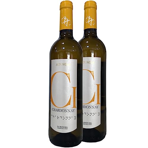 Vino Blanco Chardonnay D.O.P. La Mancha 75cl | Vinos Bodegas Altovela | 2 Botellas