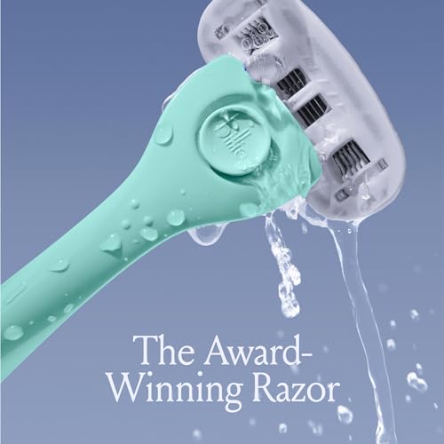 Image of Billie Razors for Women, Minty - 1 Handle, 4 Refills & Magnetic Holder