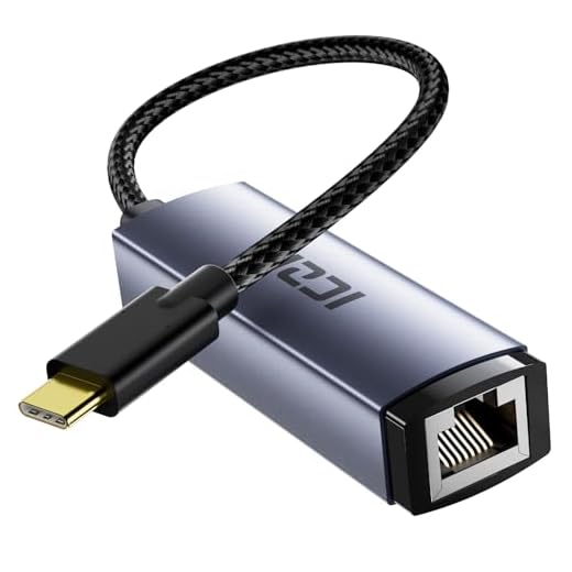 ICZI USB C to Ethernet Adapter Gigabit 1000Mbps Aluminum Ethernet, Plug and Play Thunderbolt 4/3 to RJ45 LAN Network Adapter for iPhone 15 MacBook iPad Pro Surface Chromebook Dell XPS etc