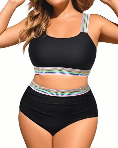 Image of Daci Women's Plus Size High Waisted Bikini Set
