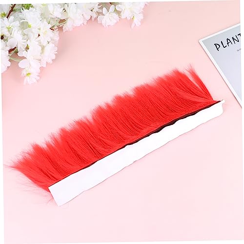 Wig adhésive cosplay rouge solution coiffe colorée facile à installer