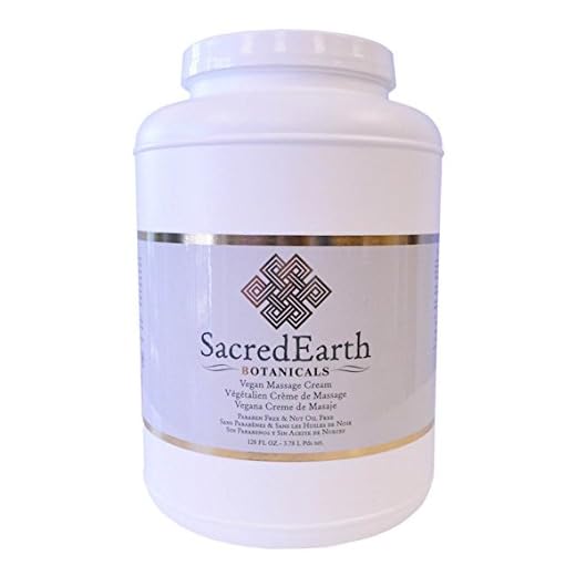 Vegan Massage Cream (1 Gallon) - Unscented, Water Dispersible, Nut Oil Free, Gluten Free and Contains Only Certified Organic Oils and Extracts.