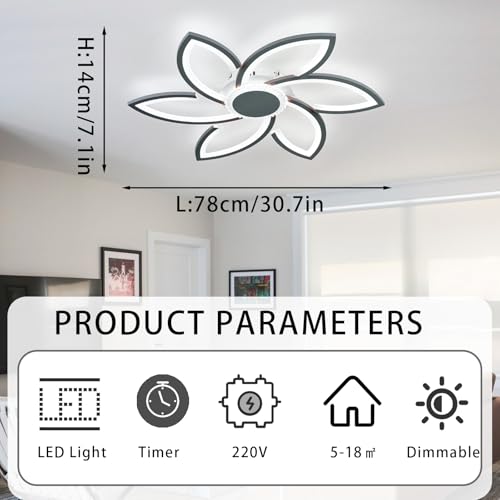 Éclairage de plafond intelligent variable avec fonction mémoire et lustre APP complet - 7