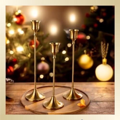 Menonee ZT05 Brass Gold Candlestick Holders Set Of 6 thumb #5