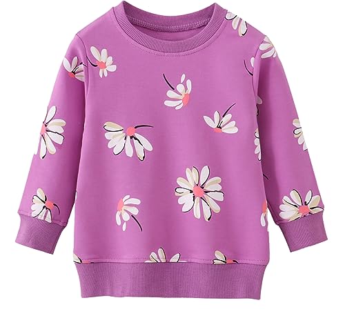 Little Hand Toddler Girls Sweatshirts Crewneck Hoodies Long Sleeve Collage T Shirts Kids Pullover Tops