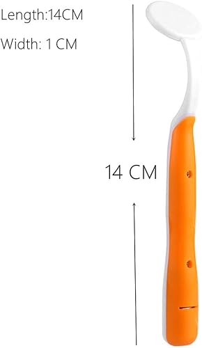 Miniatura 3 de Espejo dental con herramienta de luz, espejo de inspección de dientes con luz LED, ángulo de curva antiniebla, herramienta de cuidado bucal para