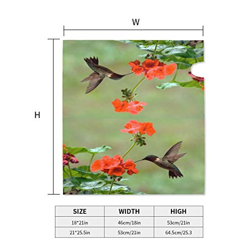 Mount Hour Hummingbirds Birds Spring Summer Red Flowers Blossom Mailbox Covers Magnetic Floral Post Box Cover Wraps Standard Size 21X18 Inches For Garden Yard Decor #TOP3