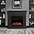 Real Flame Crawford Slim Indoor Electric Fireplace, Grey, Free-Standing with Real Wood Mantel Finish - 6 Flame Colors, Adjustable Thermostat, 120V, 1400W, 5100 BTUs