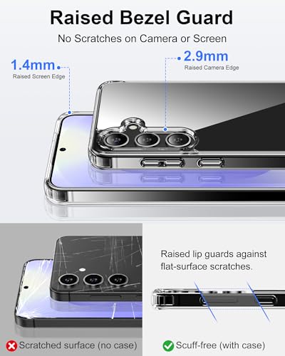 Image of HOOMIL Case for Samsung Galaxy S25, Anti-Yellowing, Clear