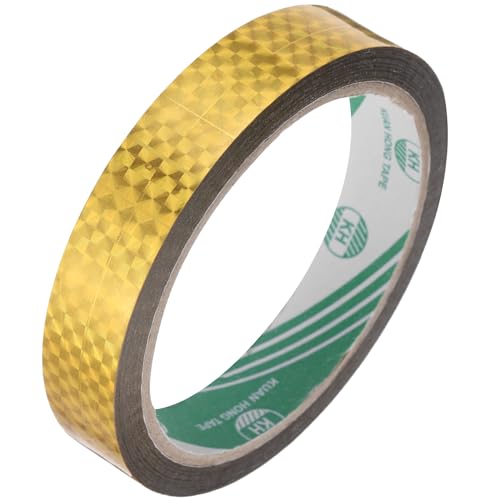 MECCANIXITY Gold Metalized Tape 11/16 Inch x 55 Yards Decor Tape for Craft Detailing Accent Wall, Graphic Arts