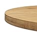 Relaxdays Plato para Pizza, Redondo, Resistente, Porciones Uniformes, Bambú, 1 Ud, Marrón,...