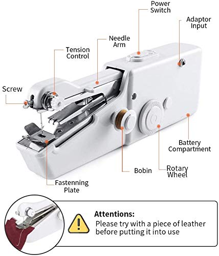 image for Cobiz Handheld Sewing Machine，Mini Portable Electric Stitching Machi