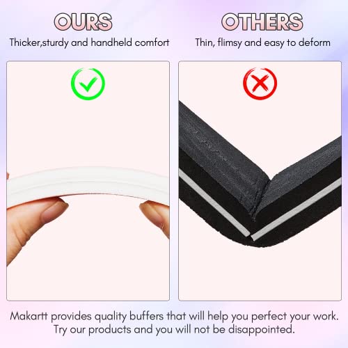Makartt Nail Buffer Block Nail Prep Sponge Nail Files 100/180 Grit Pink Nail Sanding Buffer For Acrylic Nails 10Pcs Professional Nail Supplies Pedicure Nail Buffers Manicure Tools #TOP3