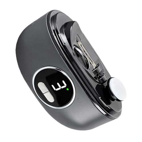 Coupe-ongles de pied électrique LED 3 vitesses pour soin des ongles adulte