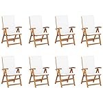 Patioco Garten-Essgruppe Teak massiv 9-teilig Creme
