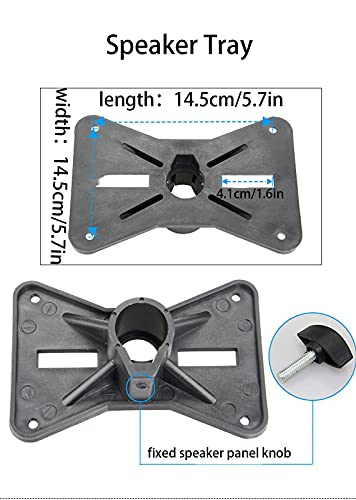 Wandmontage Luidspreker Beugel voor professionele audio 5 niveaus kunnen instelbare set zijn van 2 paar zwarte zware… - Image 7