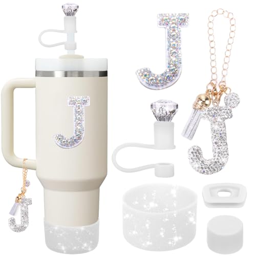 Accessories Set for Stanley Cup, Initials Decorations for Tumbler 30/40OZ