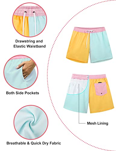 Image of Rocorose Women's Board Shorts Quick Dry Summer Sports Drawstring Beach Trunks Built-in Liner with Pockets