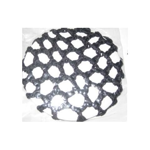 Twilo Design Hair Bun Net Ballet Dance Gymnastics Black Crochet Cover