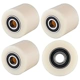 Nylon Räder Kit : Im Paket sind insgesamt 4 Räder enthalten, diese Räder zeichnen sich durch geringen Verschleiß und Rollwiderstand aus, die Räder sind für raue böden geeignet