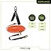Frontline RK110V50 Combat™ Premium Complete Roofers Kit | Includes Combat Harness, Roof Anchor & Vertical Lifeline with Rope Grab | Safety Orange Visibility | Universal Fit | ANSI & OSHA Compliant