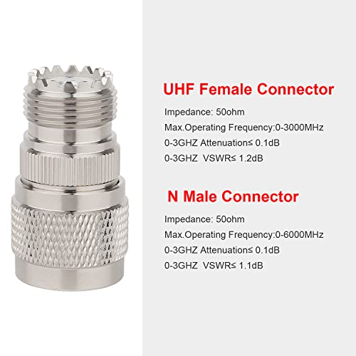 Adaptador XRDS N Macho a UHF Hembra Pack 2 miniatura 2