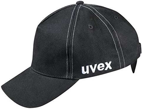 uvex u-cap Sport Bump Cap - Hard Shell Element for Head Protection - Long Shade - Black - 55-59 cm