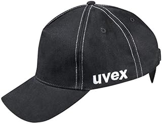 uvex u-cap Sport Bump Cap - Hard Shell Element for Head Protection - Long Shade - Black - 55-59 cm