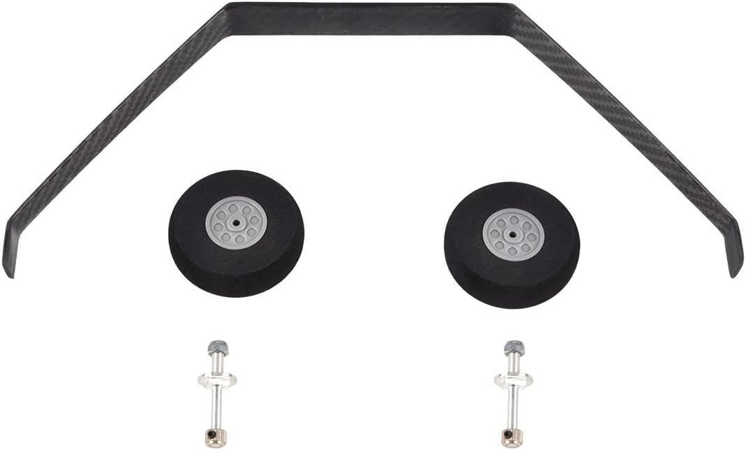 NOBRIM Carbon Fiber Landing Gear 260# 50E with Sponge 2.16' Wheel Set for RC Airplane