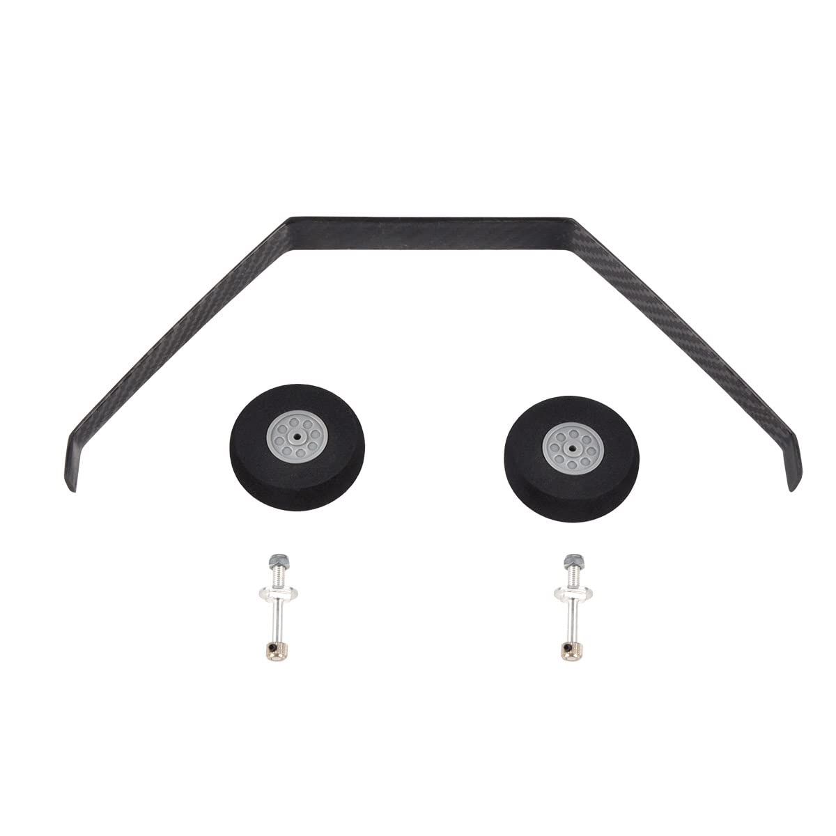 NOBRIM Carbon Fiber Landing Gear 260# 50E with Sponge 2.16' Wheel Set for RC Airplane