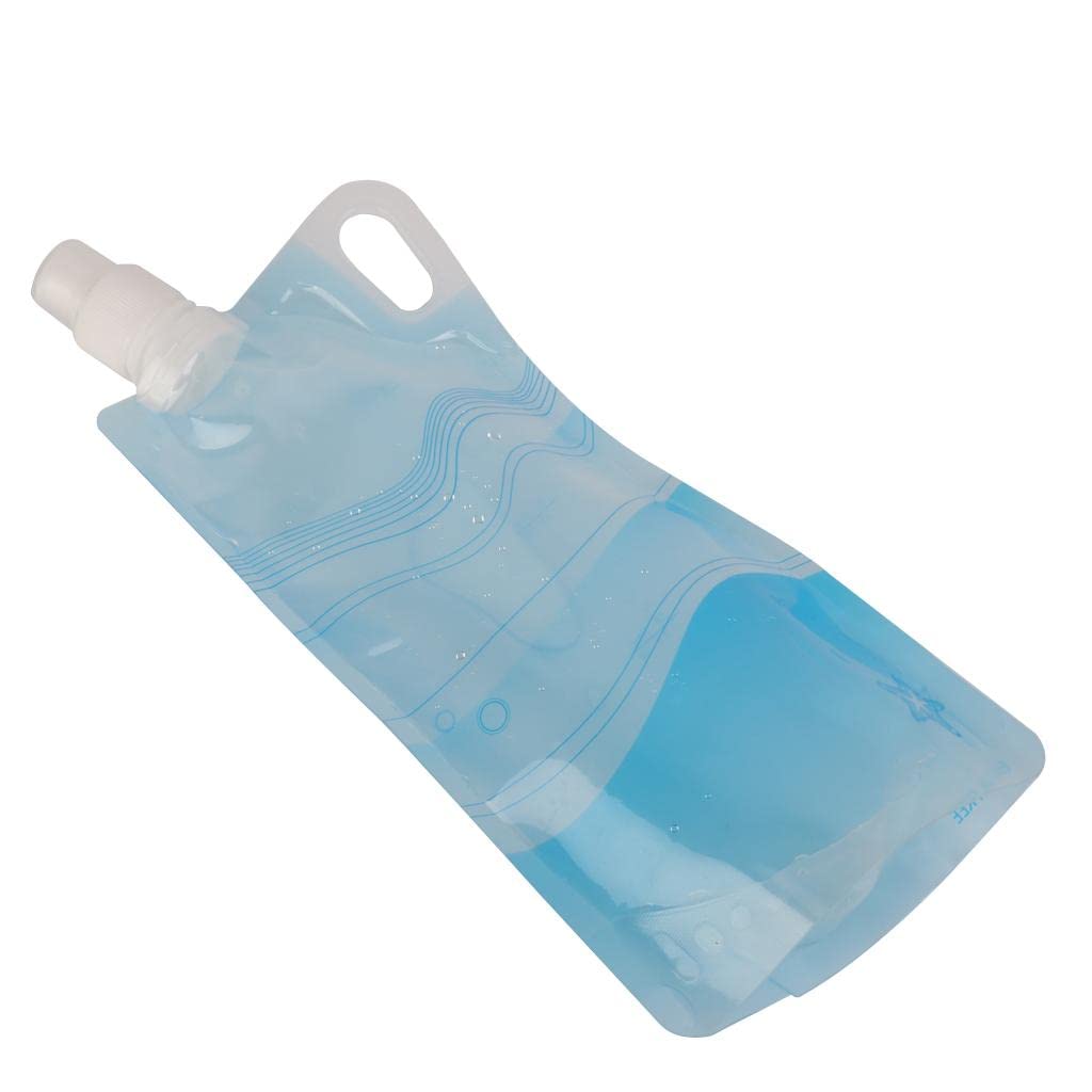 Foldable PVC Light Water Bag 1L | Portable Hydration Pouch for Outdoor Activities | Eco Friendly PE Material | Blue, 27.14 cm x 10.65 x 5-image-18