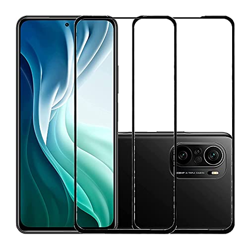 KAKASA ULTIMATE TRUST Tempered Glass Screen Protector With Finger Print Compatiblity For Xiaomi Mi 11x 5g / Mi 11x Pro 5G [Pack of 2] Black Edges (Full Screen Coverage)
