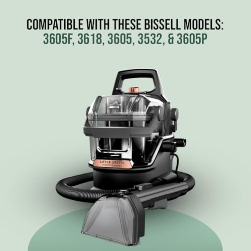 Image of Replacement Accessories for Bissell Little Green HydroSteam Carpet Cleaners - Fits Models # 3618, 3605, 3532, 3700 (Self-Cleaning Hose Tool)