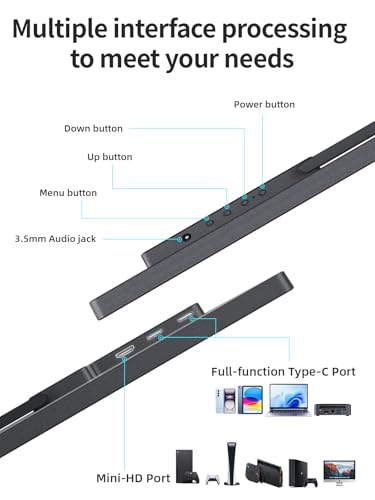 Image of 24.5 inch 2.5K Portable Monitor 160Hz QHD Gaming Monitor 100% sRGB IPS Large Screen, USB-C HDMI External Second Screen with Kickstand, Travel Monitor for Laptop, PC, Phone, VESA Mountable