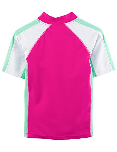 Image of Girls Short Sleeve Rash Guard 12 mos - 12 yrs, UPF 50+ Sun Protection