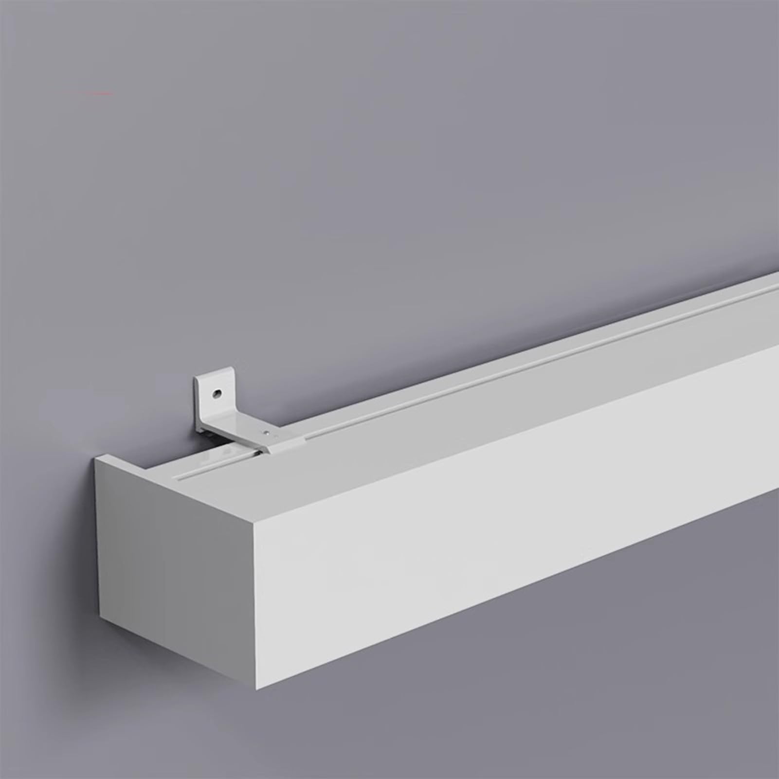 Système de rail de rideau mural pour baies vitrées – Tringles à rideaux robustes et panneau décoratif – Idéal pour la décoration de chambre à coucher et de salon
