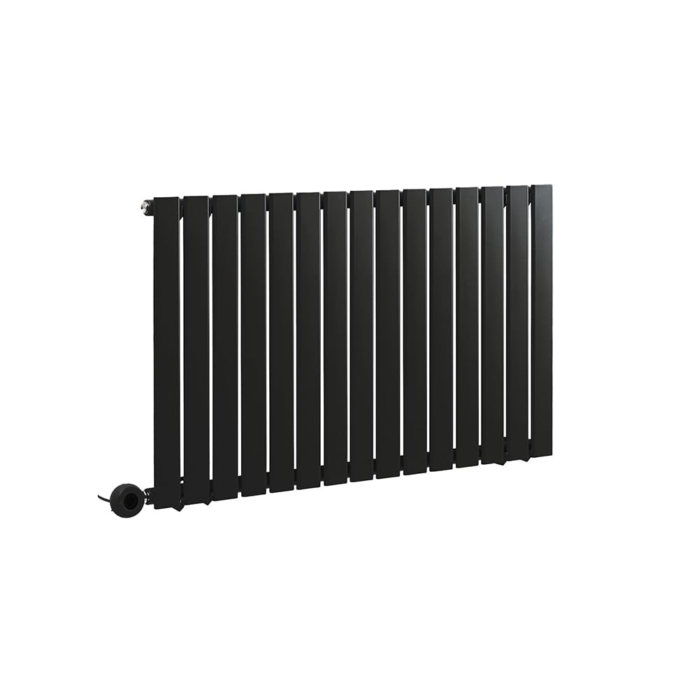 Milano Black Alpha 800W Horizontal Single Flat Panel Wifi Electric Radiator - 635Mm X 980Mm Size 0.551155655