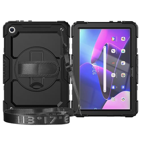 Funda para tablet Lenovo M10 HD 2022 anti caídas con correa de mano para evitar roturas