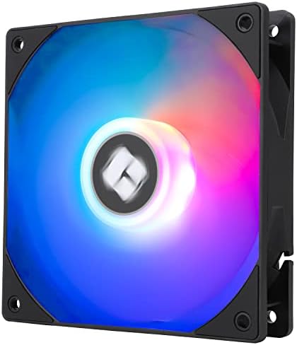 Thermalright TL-C12RB-S V2 CPU Fan 120mm ARGB Case Cooler Fan, 4pin PWM Connector Silent Computer Reverse Fan with S-FDB Bearing Included,up to 1500RPM Cooling Fan(Black ARGB)