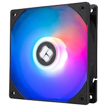 Thermalright TL-C12RB-S V2 CPU Fan 120mm ARGB Case Cooler Fan, 4pin PWM Connector Silent Computer Reverse Fan with S-FDB Bearing Included,up to 1500RPM Cooling FanBlack ARGB